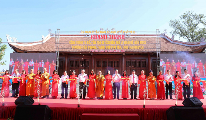 Phổ Yên, Thái Nguyên: Khánh thành công trình tu bổ, tôn tạo Di tích đền thờ Lý Nam Đế