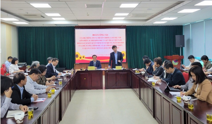 Bộ TT&TT làm việc với LHHVN khảo sát sơ kết việc thực hiện Quyết định số 362/QĐ-TTG