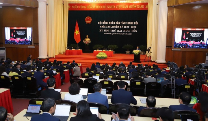 Thanh Hóa: Khai mạc Kỳ họp thứ 24, Hội đồng nhân dân tỉnh khóa XVIII