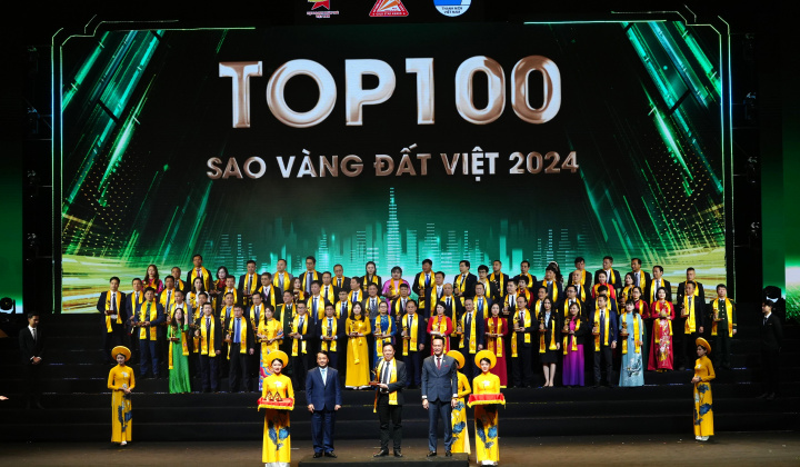 Nui Phao Mining lần thứ 4 được vinh danh Sao vàng đất Việt