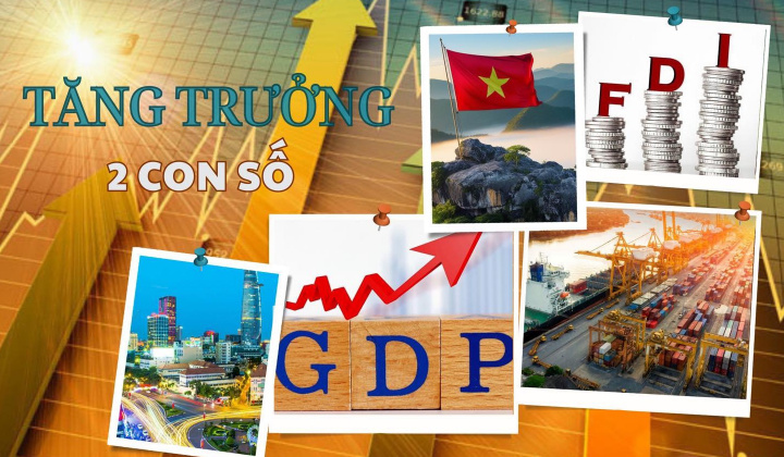 Năm 2025 phấn đấu tăng trưởng kinh tế hai con số