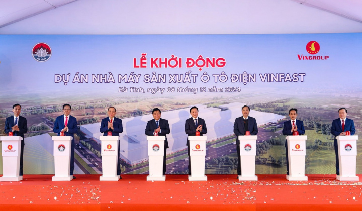 Khởi động dự án Nhà máy Sản xuất ô tô điện VinFast tại Hà Tĩnh