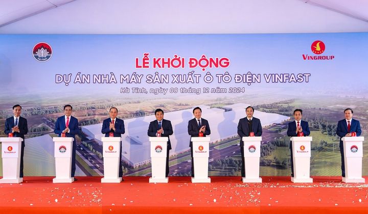 Khởi động dự án Nhà máy Sản xuất ô tô điện VinFast tại Hà Tĩnh