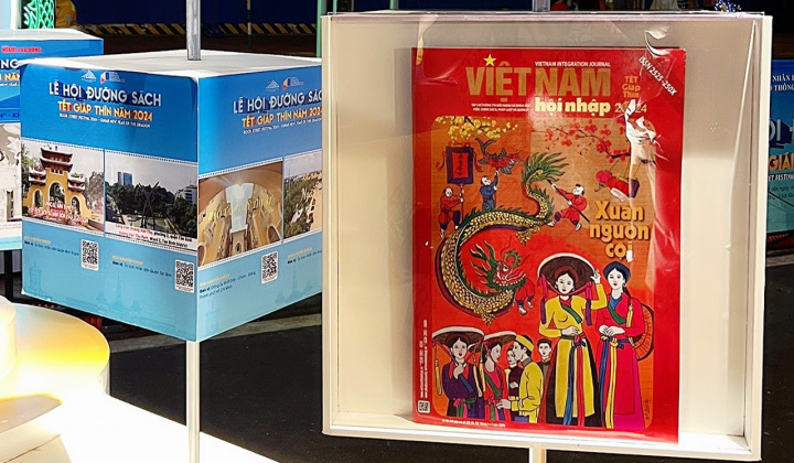 Tạp chí Việt Nam Hội Nhập trưng bày Báo xuân tại "Lễ Hội Đường Sách" TPHCM năm 2024