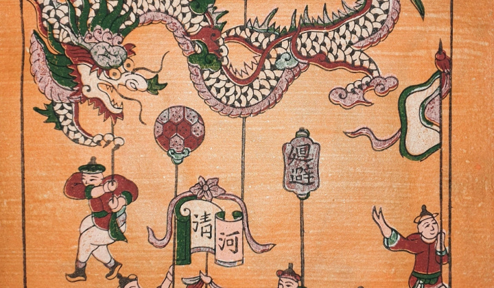 Favourite folk woodcut paintings during the Tet holiday in Vietnam