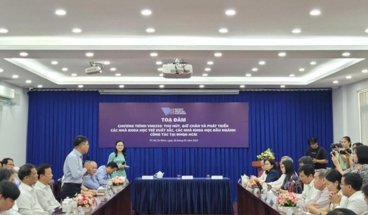 Đại học Quốc gia Thành phố Hồ Chí Minh thu hút các nhà khoa học xuất sắc, đầu ngành