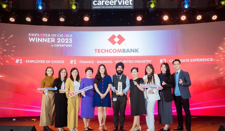 Techcombank 3 năm liên tiếp dẫn đầu “Top 1 Nhà tuyển dụng được yêu thích nhất”