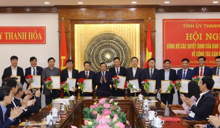 Thanh Hóa: Quyết định của Ban Thường vụ Tỉnh ủy về công tác cán bộ