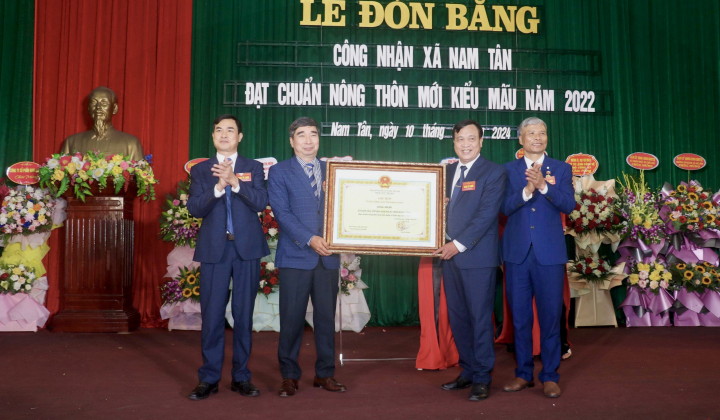 Xây dựng nông thôn mới kiểu mẫu tại xã Nam Tân