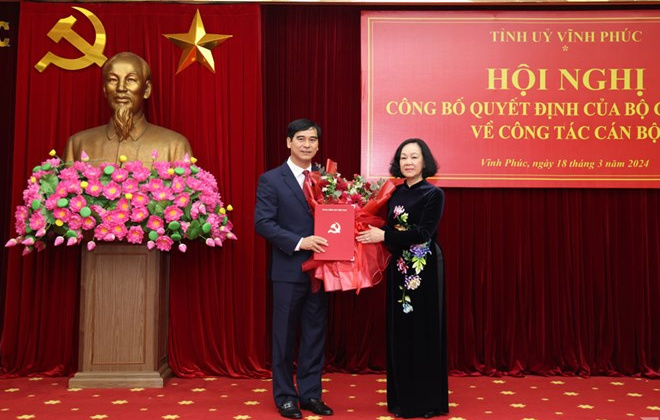 Bộ Chính trị điều động, phân công, chỉ định ông Dương Văn An làm Bí thư Tỉnh ủy Vĩnh Phúc