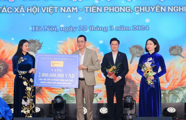 T&T Group tiếp tục ủng hộ 2 tỷ đồng hỗ trợ trẻ em nghèo
