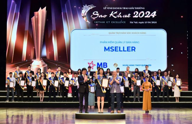 MB được vinh danh tại giải thưởng Sao Khuê 2024