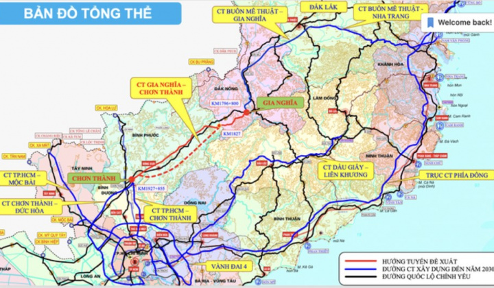 Thống nhất trình Quốc hội Dự án cao tốc Gia Nghĩa - Chơn Thành vốn hơn 25.500 tỉ đồng tại Kỳ họp thứ 7