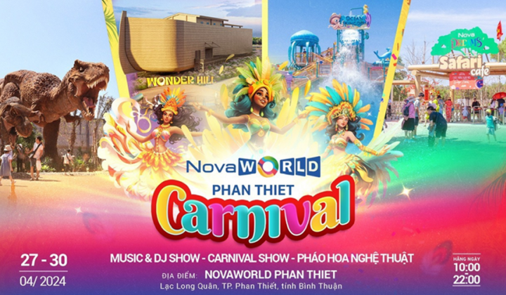 Nhiều chương trình đặc sắc chờ đón du khách dịp 30/4 tại NovaWorld Phan Thiet