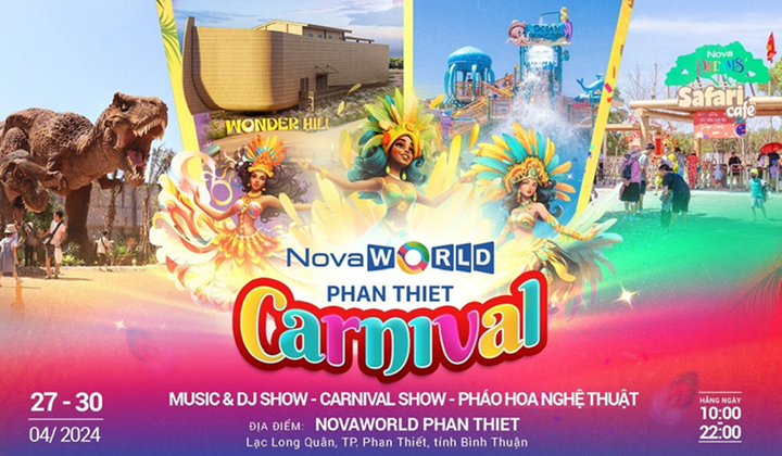 Nhiều chương trình đặc sắc chờ đón du khách dịp 30/4 tại NovaWorld Phan Thiet