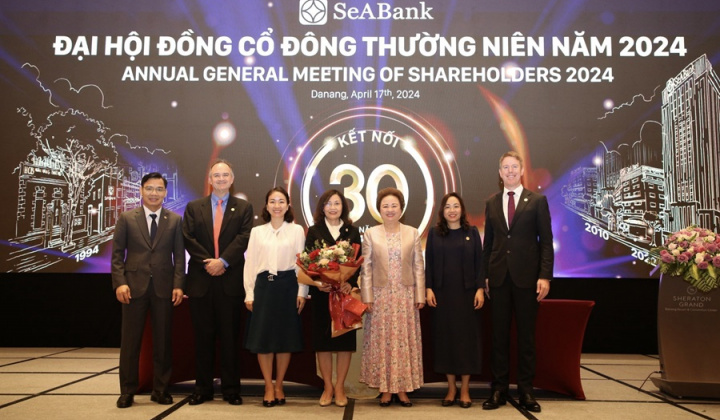 Đại hội đồng cổ đông thường niên 2024: SeABank đặt mục tiêu tăng trưởng 28%, tăng vốn điều lệ lên 30.000 tỷ đồng