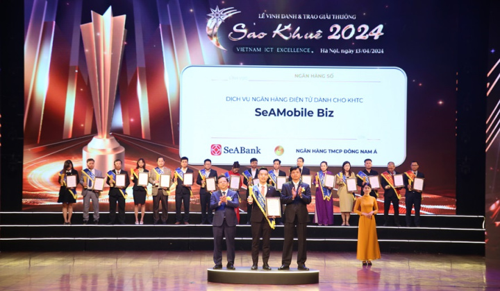 Ứng dụng ngân hàng số cho doanh nghiệp - SeAMobile Biz của SeABank được vinh danh tại giải thưởng Sao Khuê
