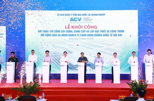 Khởi công mở rộng nhà ga hành khách quốc tế T2 sân bay Nội Bài