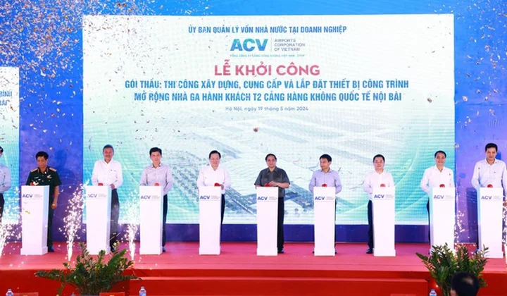 Khởi công mở rộng nhà ga hành khách quốc tế T2 sân bay Nội Bài