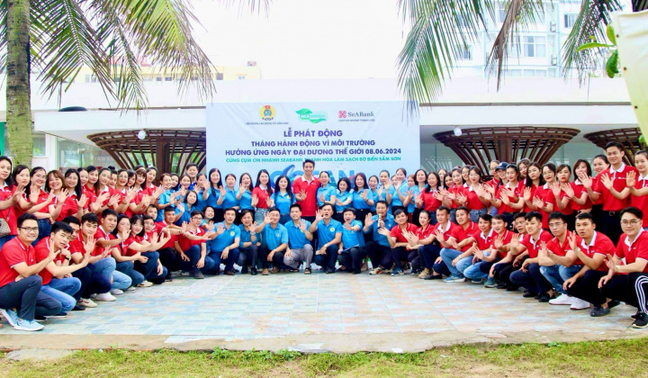 SeABank ra quân làm sạch bờ biển tại 11 tỉnh thành, hướng tới phát triển bền vững