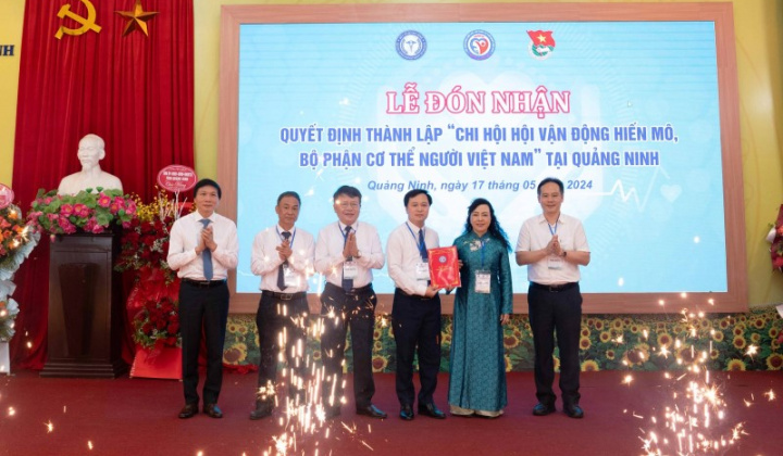 Thành lập “Chi hội Hội vận động hiến mô, bộ phận cơ thể người Việt Nam” tại Bệnh viện Đa khoa tỉnh Quảng Ninh