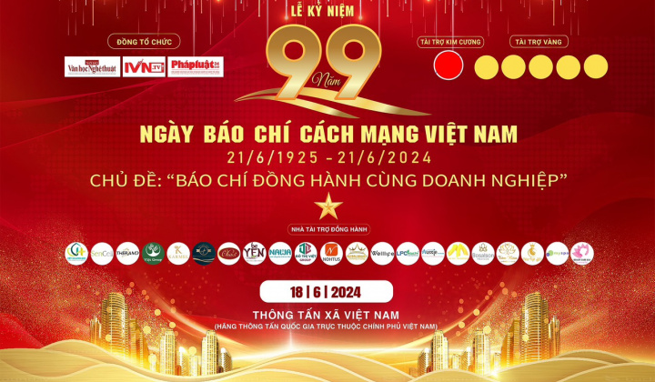 Chào mừng Kỷ niệm 99 năm Ngày Báo Chí Cách Mạng Việt Nam (21/6/1925 - 2024)