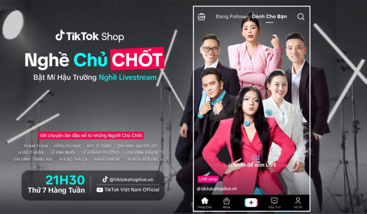 TikTok Shop ra mắt chương trình thực tế "Nghề Chủ Chốt"