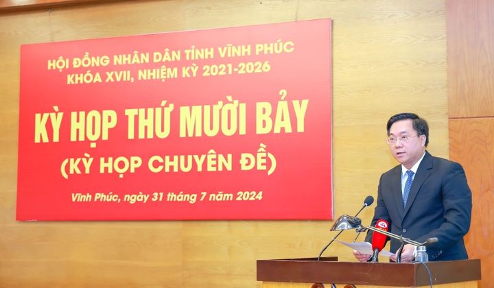 Ông Trần Duy Đông được bầu làm Chủ tịch UBND tỉnh Vĩnh Phúc