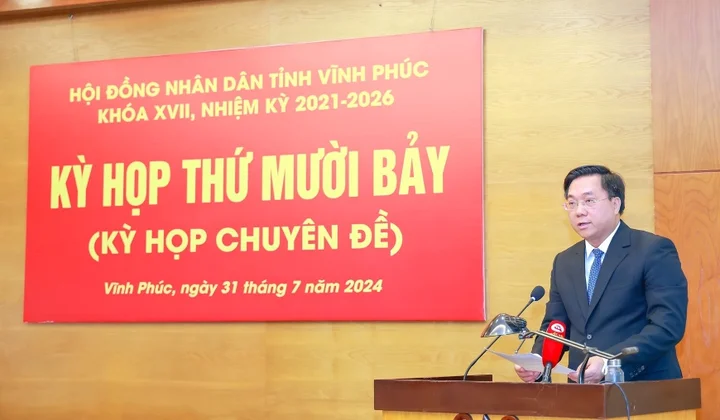 Ông Trần Duy Đông được bầu làm Chủ tịch UBND tỉnh Vĩnh Phúc