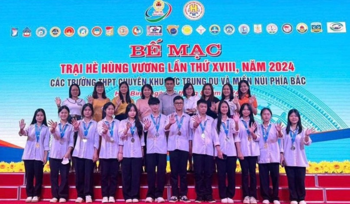 Thái Nguyên: Học sinh Trường PT Vùng Cao Việt Bắc giành 39 huy chương tại Trại hè Hùng Vương
