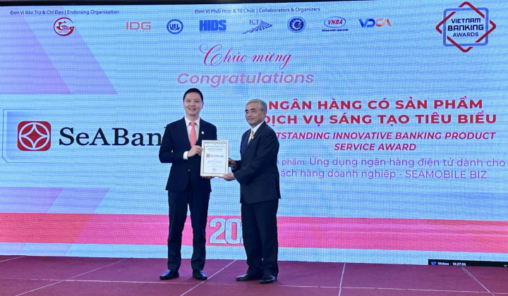 SeABank lần thứ 4 liên tiếp được vinh danh là Ngân hàng Việt Nam tiêu biểu