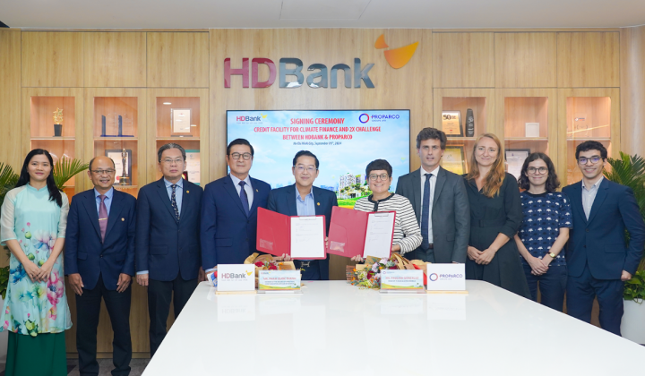 Proparco nâng mức tài trợ cho HDBank lên 100 triệu USD, mục tiêu phát triển bền vững