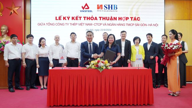 SHB và VNSTEEL chung tay đóng góp xây dựng kinh tế Việt Nam