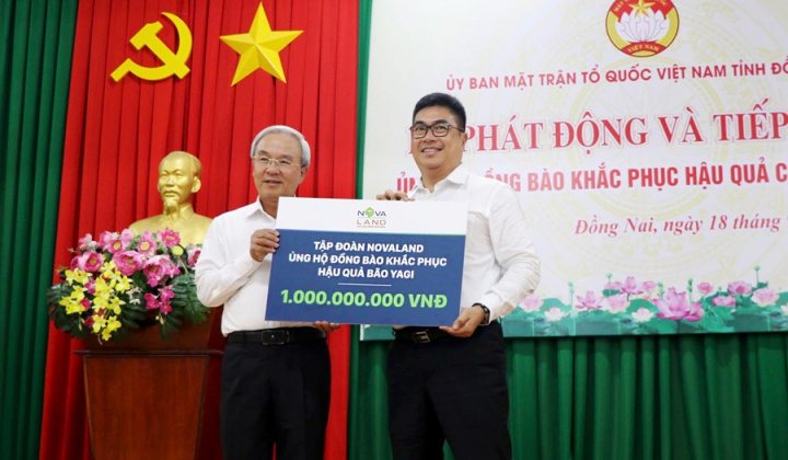 Nối dài các hoạt động tiếp sức đồng bào vùng lũ, NovaGroup ủng hộ thêm gần 2,5 tỷ đồng