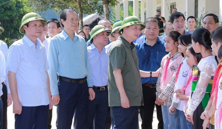 Thanh Hóa: Phó Thủ tướng Trần Hồng Hà kiểm tra công tác khắc phục hậu quả thiên tai