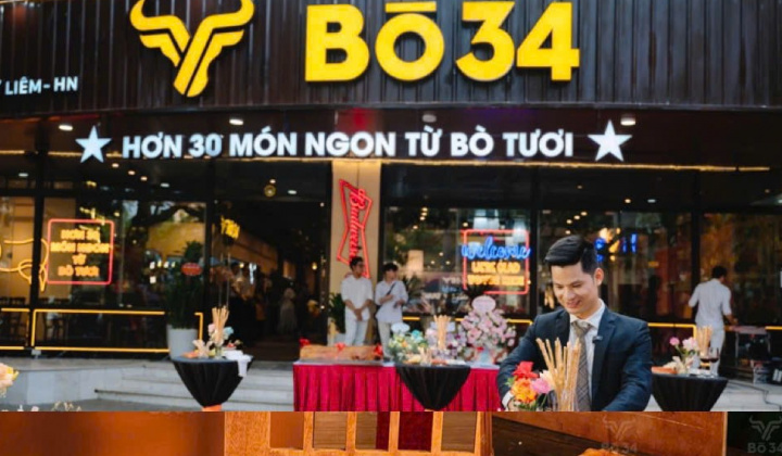 Thương hiệu Bò 34 - Dấu  ấn đặc biệt  món ngon từ Bò tươi