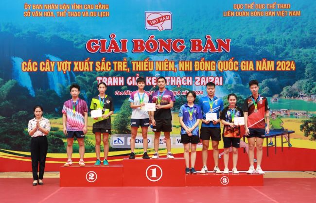 Bóng bàn CAND – T&T về nhất toàn đoàn với 14 huy chương vàng giải trẻ quốc gia