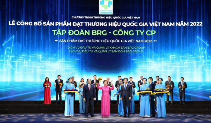 Nhiều thương hiệu thuộc Tập đoàn BRG được vinh danh “Thương hiệu Quốc gia năm 2022”