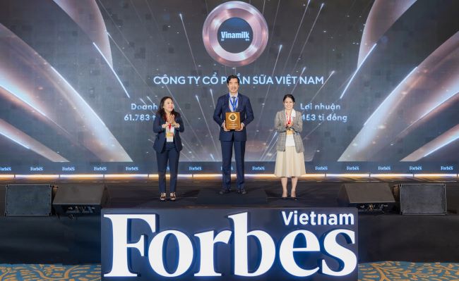 Vinamilk đứng đầu “Top 25 Thương hiệu dẫn đầu 2025 của Forbes Việt Nam