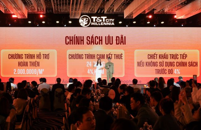 Thị trường TP.HCM “dậy sóng” T&T City Millennia: 100% giỏ hàng có chủ tại lễ mở bán