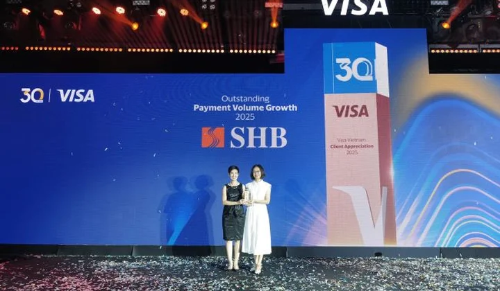 SHB lần thứ hai được VISA vinh danh “Ngôi sao tăng trưởng thẻ năm 2025”
