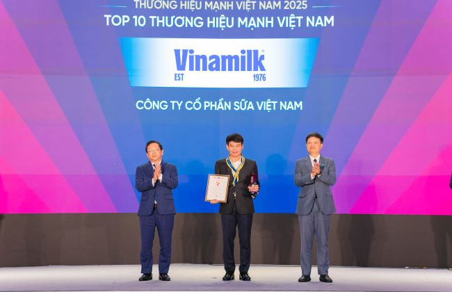 Vinamilk – Doanh nghiệp F&B duy nhất được vinh danh Top 10 Thương hiệu mạnh Việt Nam 2025