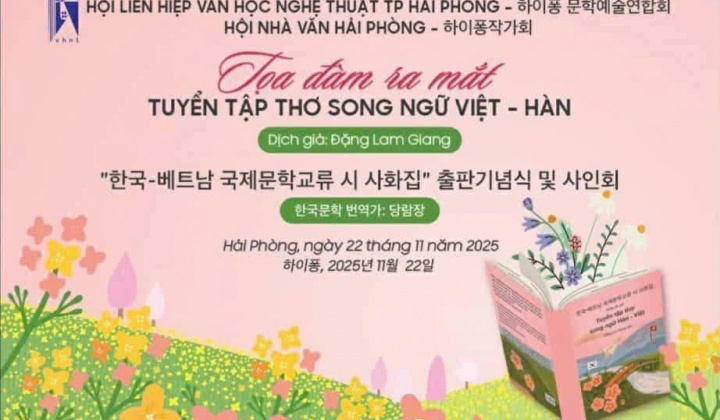 Thơ song ngữ Hàn – Việt ra mắt tại Hải Phòng
