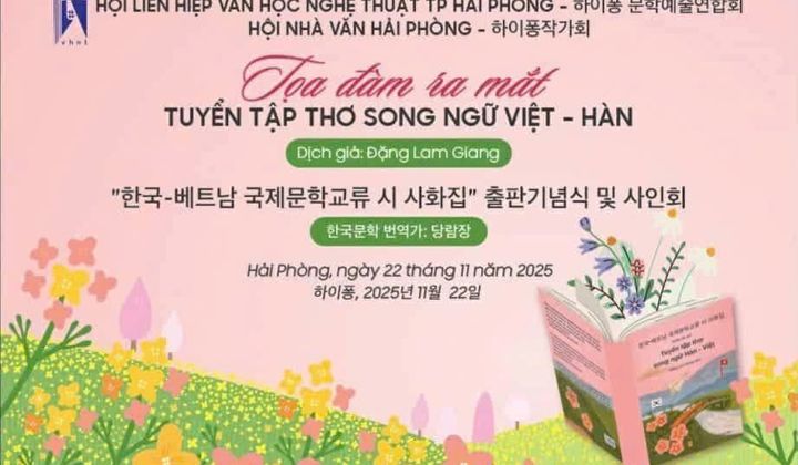Thơ song ngữ Hàn – Việt ra mắt tại Hải Phòng