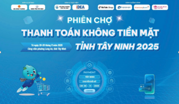 Tây Ninh đưa thanh toán số đến gần người dân qua Phiên chợ không tiền mặt 2025