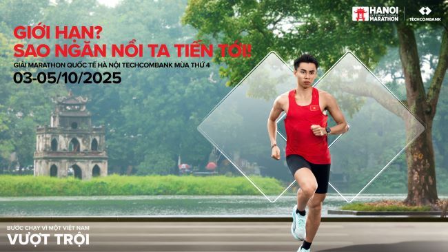 Bùng nổ với bộ vật phẩm và các trải nghiệm công nghệ số lần đầu tiên xuất hiện tại Giải Marathon Quốc tế Hà Nội Techcombank Mùa thứ 4