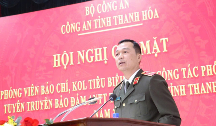 Thanh Hóa: Công an tỉnh gặp mặt phóng viên, KOL tiêu biểu trong tuyên truyền an ninh trật tự