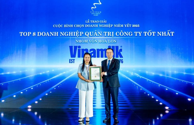 Vinamilk khẳng định vị thế dẫn đầu ESG với dấu ấn “Ngôi sao CSI” và nhiều giải thưởng chiến lược 2025