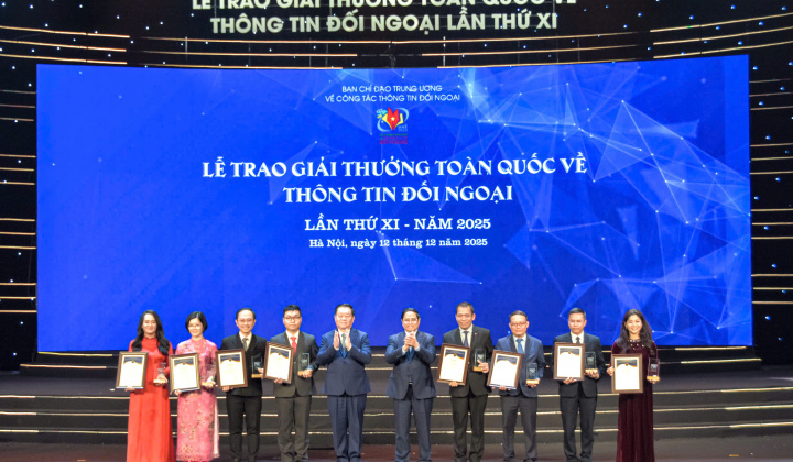 Lễ trao Giải thưởng toàn quốc về thông tin đối ngoại lần thứ XI năm 2025