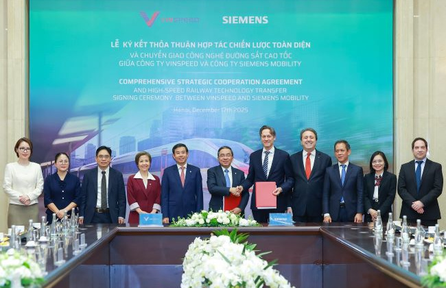 Siemens Mobility: Đối tác chiến lược tầm cỡ toàn cầu của VinSpeed
